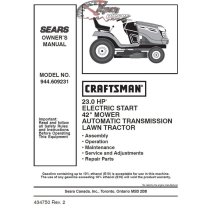944.609231 Manuel de pièces tracteur Craftsman