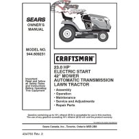 944.609231 Manuel de pièces tracteur Craftsman