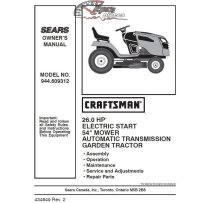 944.609312 Craftsman Parts Manual