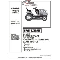 944.609340 Manuel de pièces tracteur Craftsman