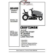 944.609881 Craftsman Parts Manual