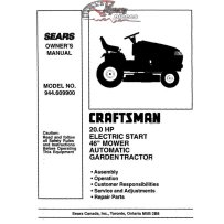 944.609900 Manuel de pièces tracteur Craftsman