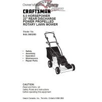 944.360280 Craftsman Parts Manual