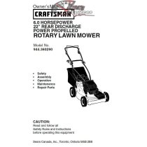 944.360290 Craftsman Parts Manual
