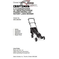 944.360300 Craftsman Parts Manual