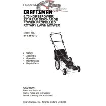 944.360310 Craftsman Parts Manual