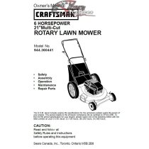 944.360441 Craftsman Parts Manual