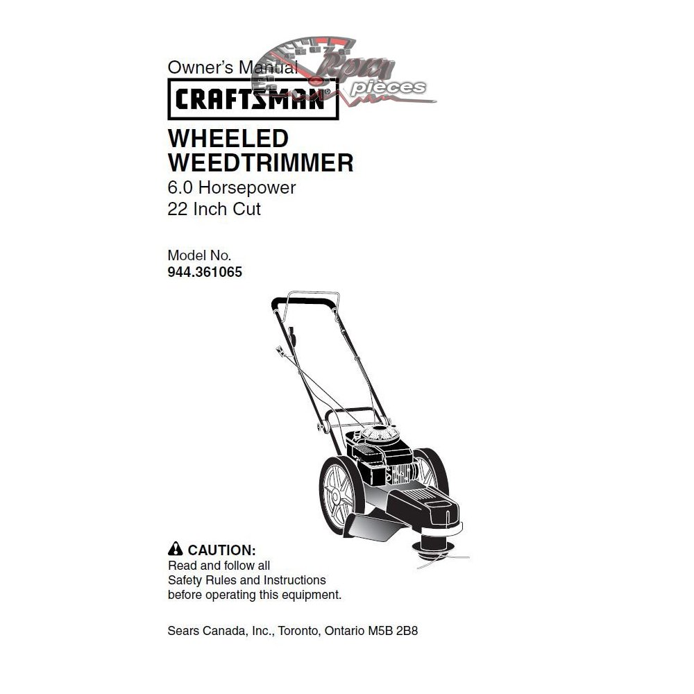 944.361065 Craftsman Parts Manual