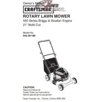 944.361180 Craftsman Parts Manual