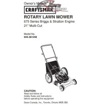 944.361240 Craftsman Parts Manual
