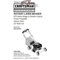 944.361270 Craftsman Parts Manual