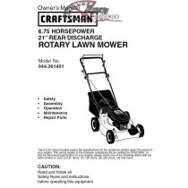 944.361401 Craftsman Parts Manual