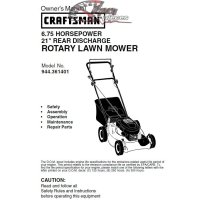 944.361401 Craftsman Parts Manual