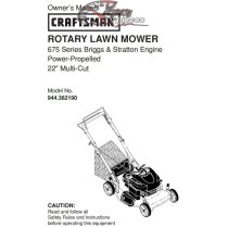 944.362190 Craftsman Parts Manual