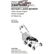 944.362200 Craftsman Parts Manual