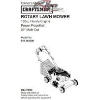 944.362200 Craftsman Parts Manual