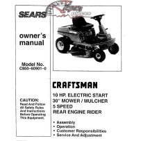 C950-60901-0 Manuel de pièces tracteur Craftsman