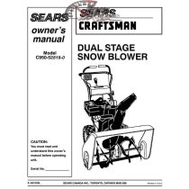 C950-52818-0 Snowblower Craftsman Parts Manual
