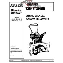 C950-52005-0 Snowblower Craftsman Parts Manual