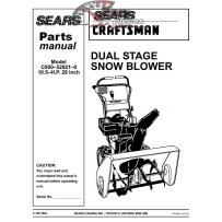C950-52021-0 Snowblower Craftsman Parts Manual