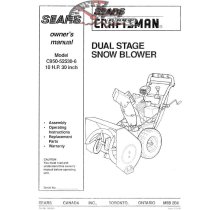 C950-52530-6 Snowblower Craftsman Parts Manual